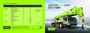 Żurawie teleskopowe mocowane na ciężarówce Zoomlion ZTC1100R653