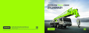 Żurawie teleskopowe mocowane na ciężarówce Zoomlion ZTC250V431
