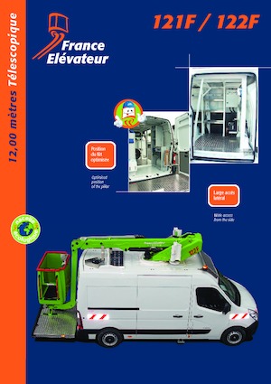 Platformy robocze na wysięgniku teleskopowym mocowane na ciężarówce France Elévateur 122 F
