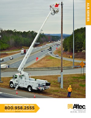 Platformy robocze na wysięgniku teleskopowym mocowane na ciężarówce Altec ALB37P