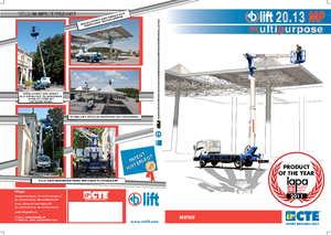 Platformy robocze na wysięgniku teleskopowym mocowane na ciężarówce CTE B-Lift 20.13 MP