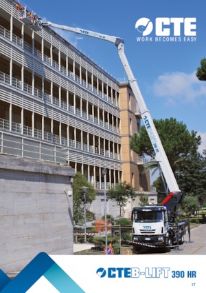 Platformy robocze na wysięgniku teleskopowym mocowane na ciężarówce CTE B-Lift 390 HR