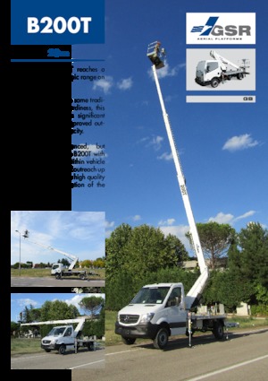 Platformy robocze na wysięgniku teleskopowym mocowane na ciężarówce GSR B200T Comfort X