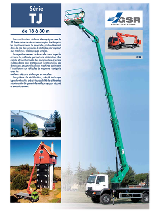 Platformy robocze na wysięgniku teleskopowym mocowane na ciężarówce GSR E260TJ Comfort