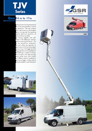 Platformy robocze na wysięgniku teleskopowym mocowane na ciężarówce GSR E170TJV Compact 