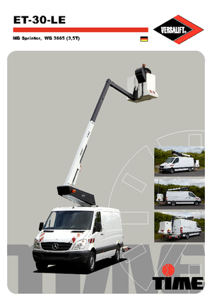 Platformy robocze na wysięgniku teleskopowym mocowane na ciężarówce Versalift ET-30-LE