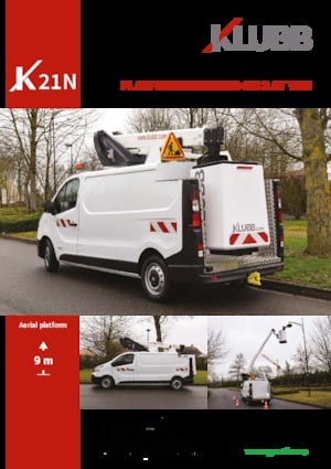 Platformy robocze na wysięgniku teleskopowym mocowane na ciężarówce Klubb K21N