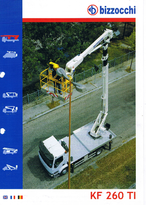 Platformy robocze na wysięgniku teleskopowym mocowane na ciężarówce Bizzocchi KF 260 TI