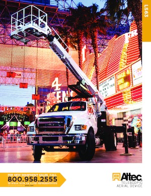 Platformy robocze na wysięgniku teleskopowym mocowane na ciężarówce Altec LS63