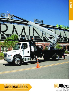 Platformy robocze na wysięgniku teleskopowym mocowane na ciężarówce Altec LS87