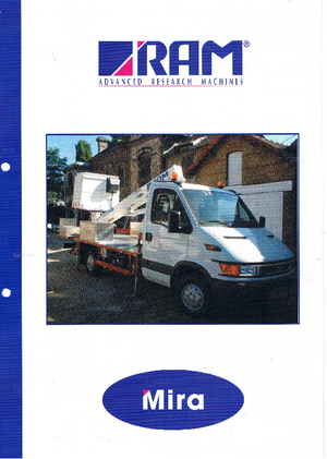 Platformy robocze na wysięgniku teleskopowym mocowane na ciężarówce RAM Mira 160 T