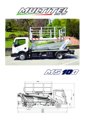 Platformy robocze na wysięgniku teleskopowym mocowane na ciężarówce Multitel MS 100 