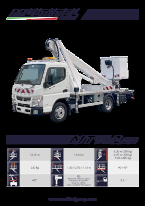 Platformy robocze na wysięgniku teleskopowym mocowane na ciężarówce Multitel MT 162 DS