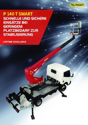 Platformy robocze na wysięgniku teleskopowym mocowane na ciężarówce Palfinger P 140 T