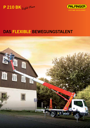 Platformy robocze na wysięgniku teleskopowym mocowane na ciężarówce Palfinger P210BK