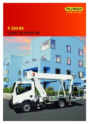 Platformy robocze na wysięgniku teleskopowym mocowane na ciężarówce Palfinger P 250 BK