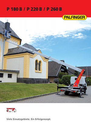 Platformy robocze na wysięgniku teleskopowym mocowane na ciężarówce Palfinger P 260 B