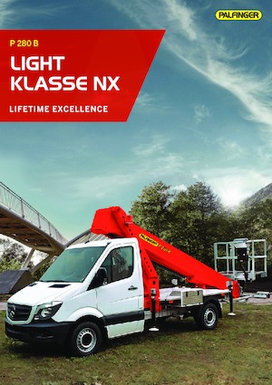 Platformy robocze na wysięgniku teleskopowym mocowane na ciężarówce Palfinger P 280 B