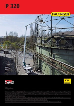 Platformy robocze na wysięgniku teleskopowym mocowane na ciężarówce Palfinger P 320