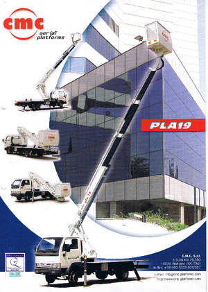 Platformy robocze na wysięgniku teleskopowym mocowane na ciężarówce CMC PLA 19