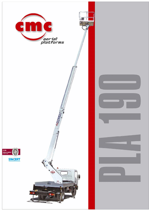 Platformy robocze na wysięgniku teleskopowym mocowane na ciężarówce CMC PLA190