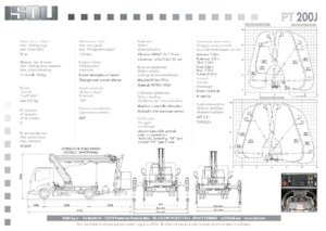 Platformy robocze na wysięgniku teleskopowym mocowane na ciężarówce ISOLI PT200J