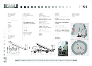Platformy robocze na wysięgniku teleskopowym mocowane na ciężarówce ISOLI PT225 HE HE