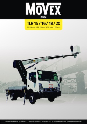 Platformy robocze na wysięgniku teleskopowym mocowane na ciężarówce Movex TLR 15