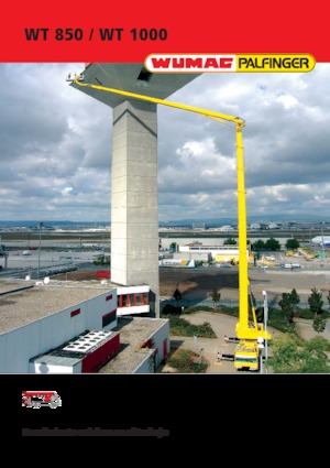 Platformy robocze na wysięgniku teleskopowym mocowane na ciężarówce Palfinger WT 1000