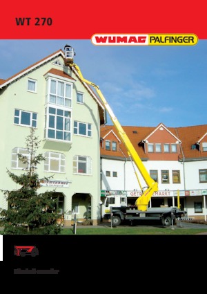 Platformy robocze na wysięgniku teleskopowym mocowane na ciężarówce Palfinger WT 270