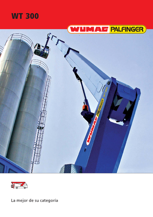 Platformy robocze na wysięgniku teleskopowym mocowane na ciężarówce Wumag-Palfinger WT 300.3