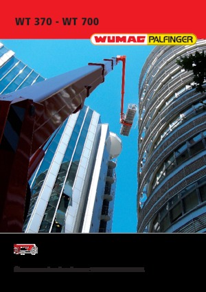 Platformy robocze na wysięgniku teleskopowym mocowane na ciężarówce Palfinger WT 370