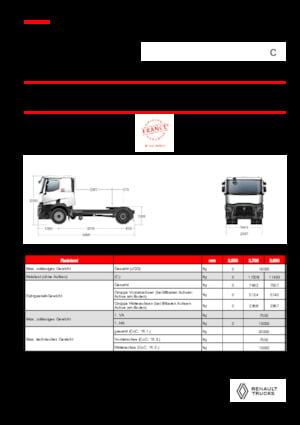 Ciągniki siodłowe Renault C T4X2 OFF ROAD 13L E6