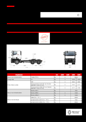 Ciągniki siodłowe Renault C T6X4 OFF ROAD 11L E6