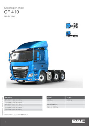 Ciągniki siodłowe DAF CF 450 FTG