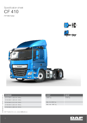 Ciągniki siodłowe DAF CF 480 FTP