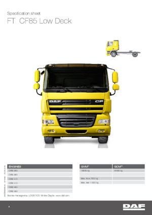 Ciągniki siodłowe DAF CF 85.460 FT Low Deck