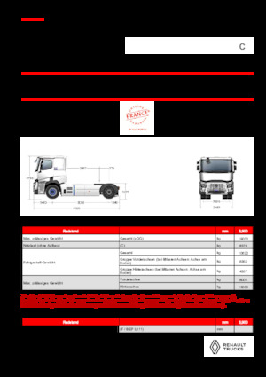 Ciągniki siodłowe Renault E-TECH C - T4x2 ROAD