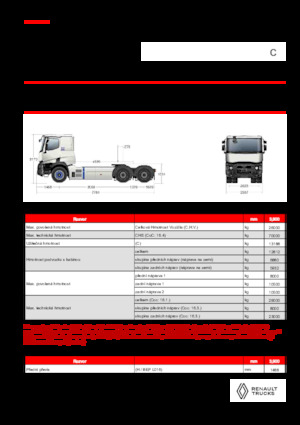 Ciągniki siodłowe Renault E-TECH C - T6x4 OFF ROAD