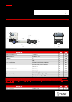 Ciągniki siodłowe Renault E-TECH C - T6x4 OFF ROAD