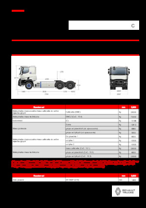 Ciągniki siodłowe Renault E-TECH C - T6x4 OFF ROAD