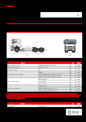 Ciągniki siodłowe Renault E-TECH C - T6x4 ROAD