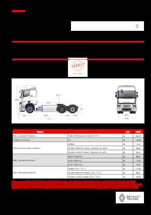Ciągniki siodłowe Renault E-TECH T - T6x2 TAG