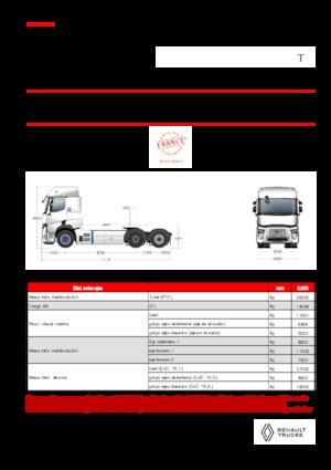 Ciągniki siodłowe Renault E-TECH T - T6x2 TAG