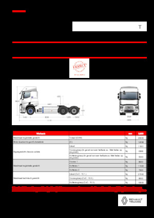 Ciągniki siodłowe Renault E-TECH T - T6x2 TAG