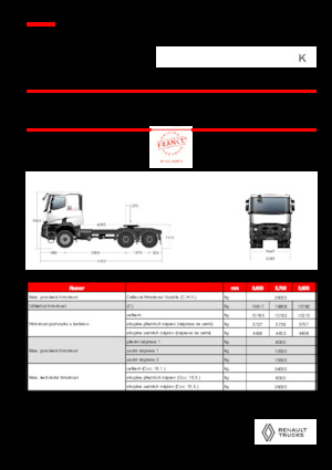 Ciągniki siodłowe Renault K T6X6 MEDIUM 11L E6