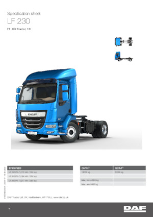 Ciągniki siodłowe DAF LF 260 FT 13t