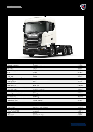 Ciągniki siodłowe Scania S 420 A6x2/2NA