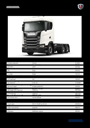 Ciągniki siodłowe Scania S 420 A6x2NA