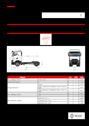 Ciągniki siodłowe Renault T HIGH T4X2 LOW 13L E6